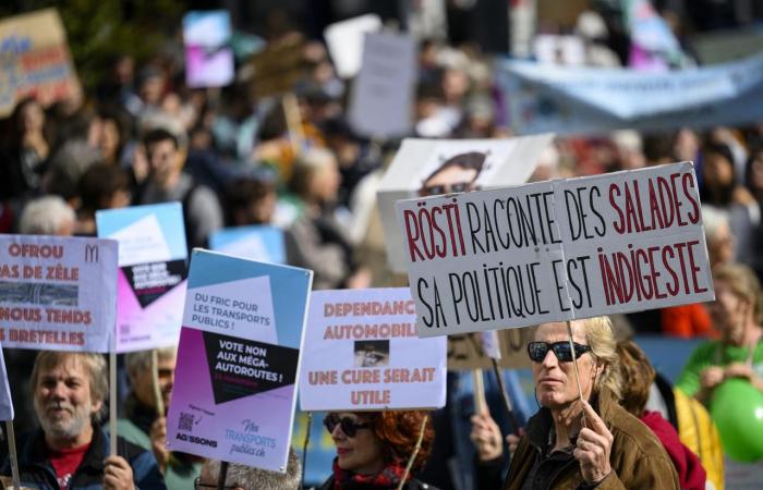 Zwei Demonstrationen in Genf und Lausanne gegen den Autobahnausbau – rts.ch