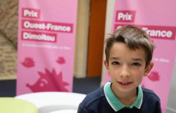 Prix ​​​​Ouest-France Dimoitou 2024. Clément, 9 Jahre alt, wählte den Gewinner