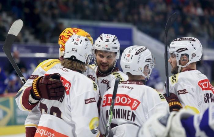 Servette HC fliegt davon, während Lausanne gegen die Lions verliert