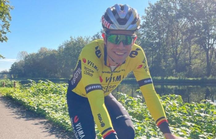 „Woo-hoo“: Wout van Aert ist nach seinem schweren Sturz bei der Vuelta wieder aufs Rad gestiegen