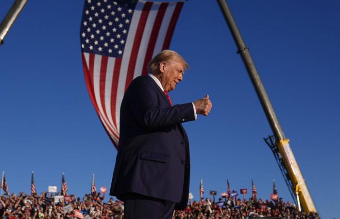 Trump im Wahlkampf in Butler, wo er fast getötet wurde