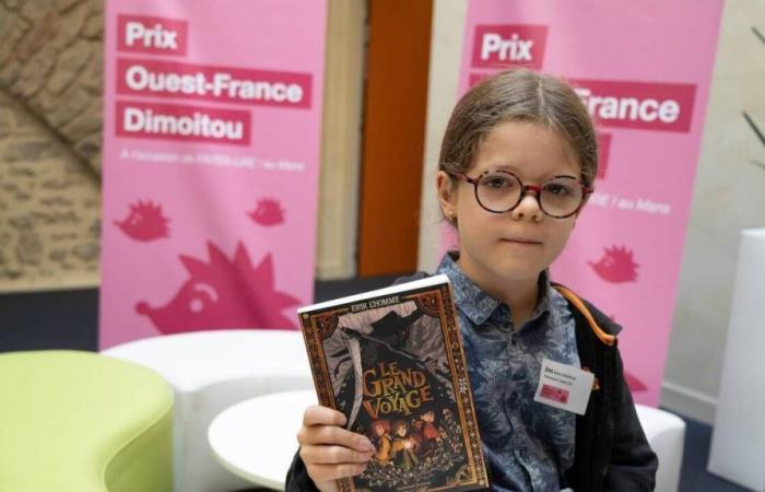 Ouest-France Dimoitou-Preis 2024. Jim, 9 Jahre alt, wählte den Gewinner