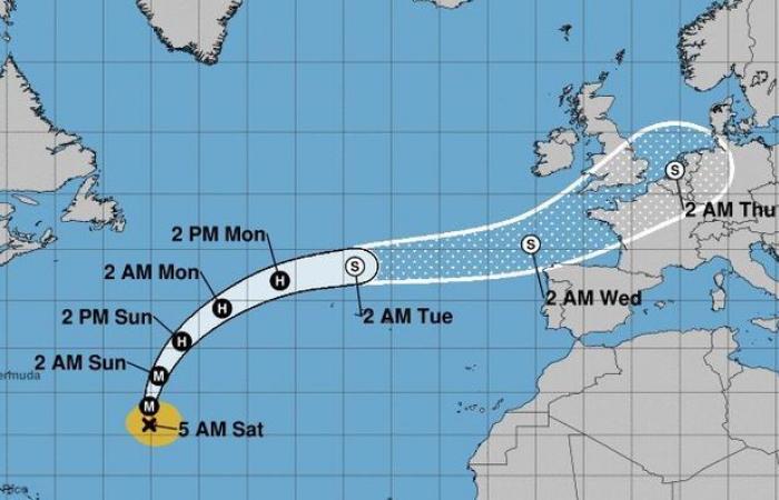 Regen und starker Wind: Frankreich wird unter den Überresten des Tropensturms Joyce und des Hurrikans Kirk leiden