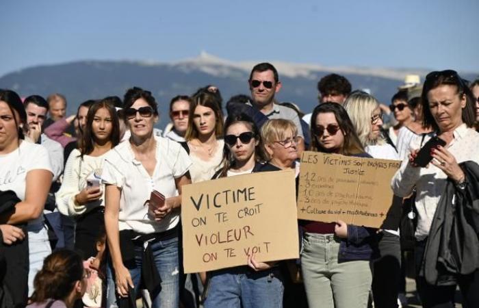 In Mazan marschieren Gewaltopfer zur Unterstützung von Gisèle Pélicot (Fotos und Videos)