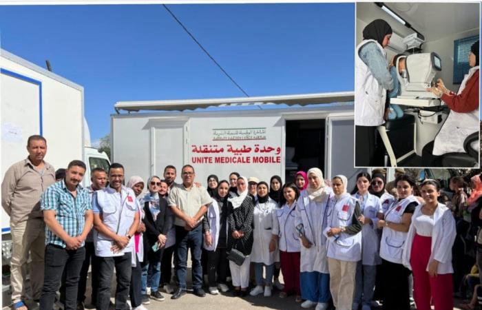 Ein medizinischer Konvoi in der Provinz Ifrane für arme und schwer zugängliche Landbevölkerung