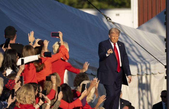 Donald Trump im Wahlkampf in Butler, wo er fast getötet wurde