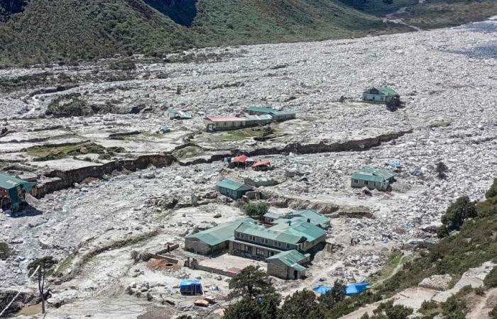 Gletscherseen bedrohen Bewohner in der Nähe des Everest (Fotos)