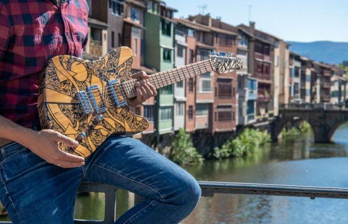 Zwei Künstler aus Tarn vereinen ihr Talent, um außergewöhnliche Gitarren herzustellen