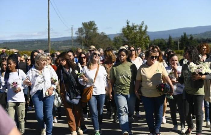 In Mazan marschieren Gewaltopfer zur Unterstützung von Gisèle Pélicot (Fotos und Videos)