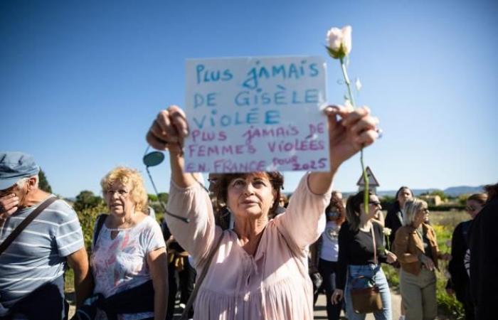 In Mazan marschieren Gewaltopfer zur Unterstützung von Gisèle Pélicot (Fotos und Videos)