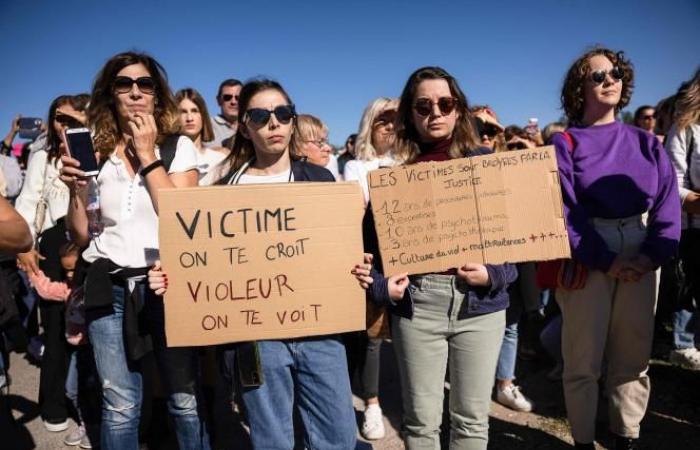 In Mazan marschieren Gewaltopfer zur Unterstützung von Gisèle Pélicot (Fotos und Videos)