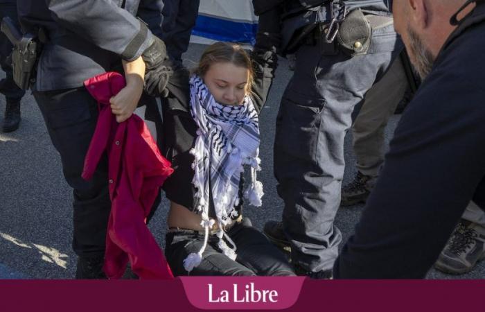 Die Klimaaktivistin Greta Thunberg wurde am Samstag in Brüssel von der Polizei festgenommen