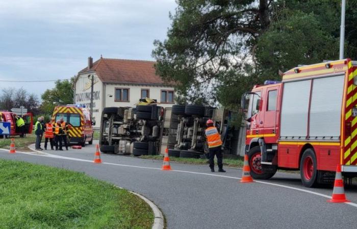 Der Tankwagen landet in der Nähe der RN4, 14.000 Liter Milch gehen verloren