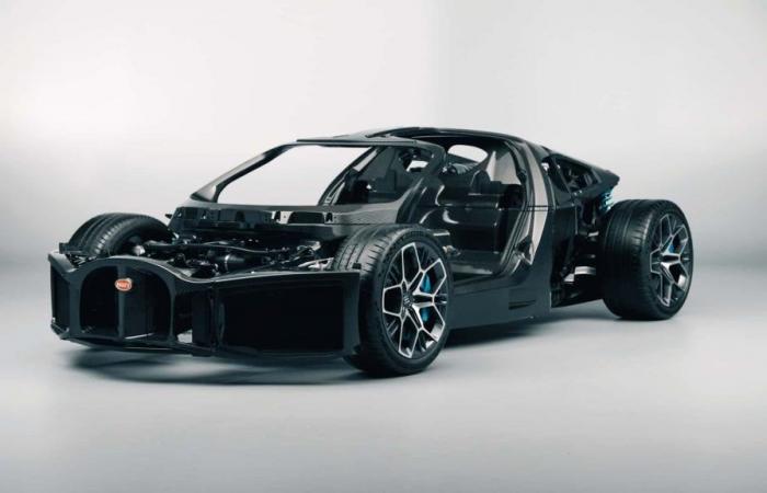 Das Chassis des Bugatti Tourbillon ist ein Kunstwerk