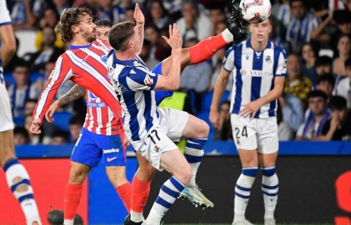 Real Sociedad-Atlético: Griezmann bietet Alvarez nach 50 Sekunden Spielzeit eine brillante Vorlage