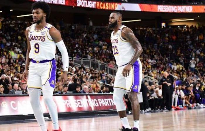 LeBron James und Bronny haben zusammen gespielt! • USA-Basketball