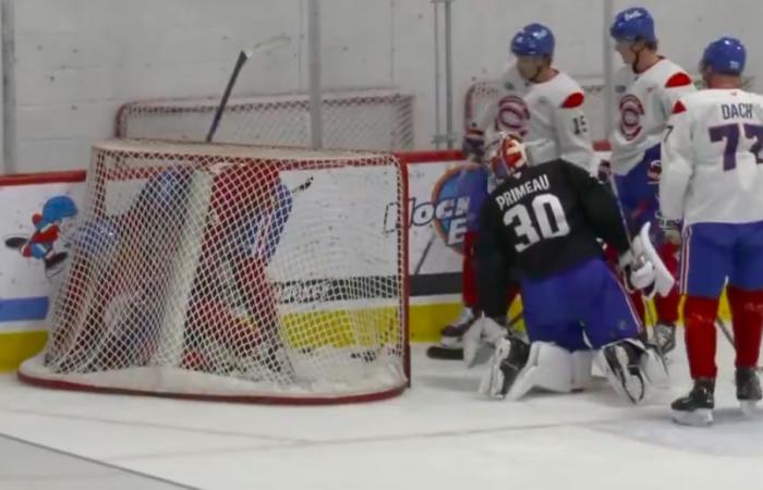 VIDEO: Mike Matheson trifft frontal ins Netz