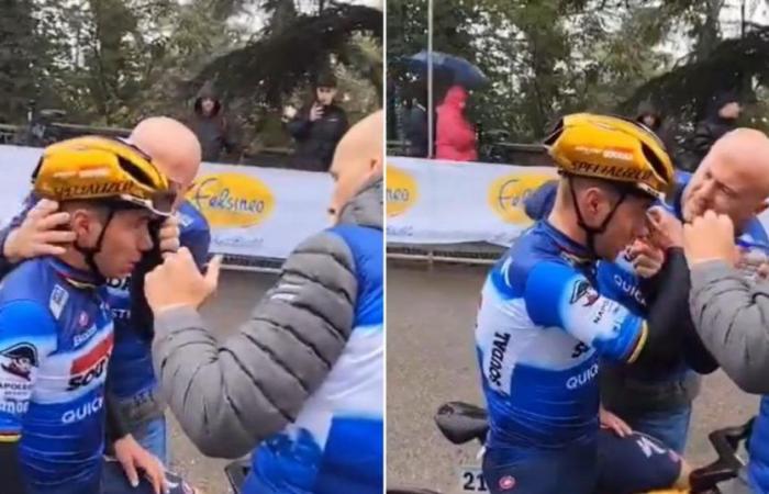 Neues Filmmaterial zeigt den Moment, als Remco Evenepoel bei der Tour d’Emilie aufgab (Video)