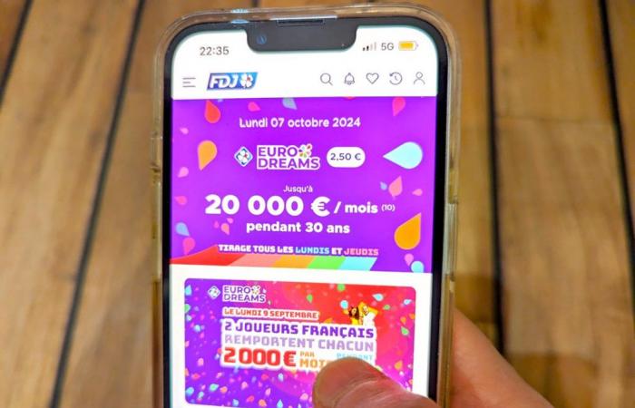 Ein Franzose gewinnt heute Abend 20.000 Euro pro Monat