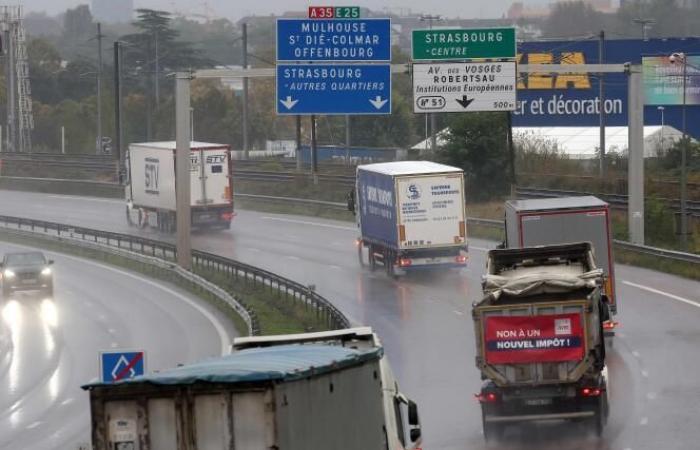 Im Elsass sorgt eine geplante Steuer auf schwere Nutzfahrzeuge für Unmut bei den örtlichen Transportunternehmen