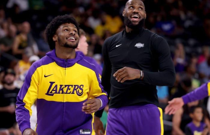 NBA | LeBron und Bronny James spielten zum ersten Mal zusammen bei den Lakers