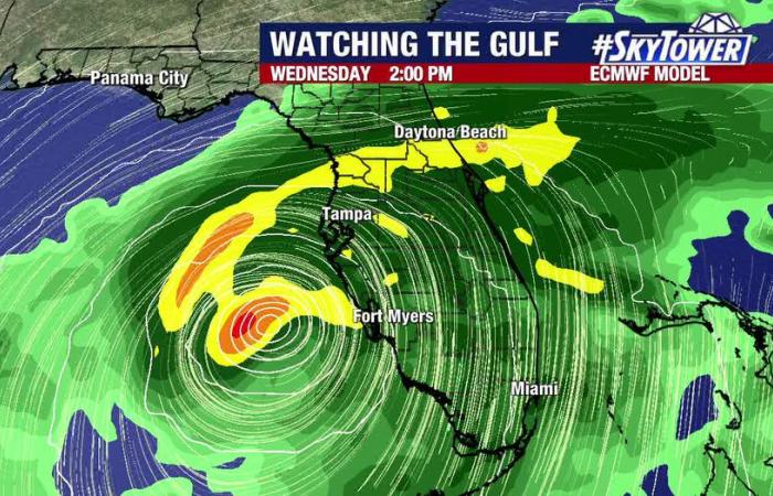 Hurrikan-Milton-Tracker: Sturm bleibt Kat. 5, während es sich der Golfküste Floridas nähert