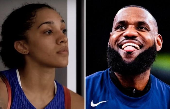 LeBron macht es Gabby Williams nach und geht in Flammen auf: „Sie ist eine…“