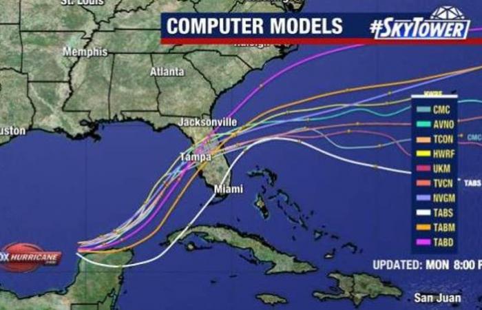 Hurrikan-Milton-Tracker: Sturm bleibt Kat. 5, während es sich der Golfküste Floridas nähert