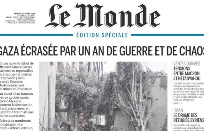 Die Titelseite der Zeitung Le Monde berichtete entgegen der Kritik gut über den Jahrestag des Anschlags