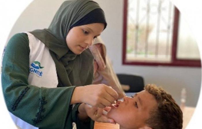 Impfung gegen Polio im Gazastreifen, organisiert von einer NGO aus Seine-et-Marne