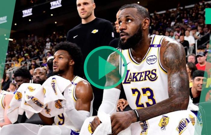 LeBron James und sein Sohn Bronny bei den Lakers, eine historische Premiere für den amerikanischen Basketball