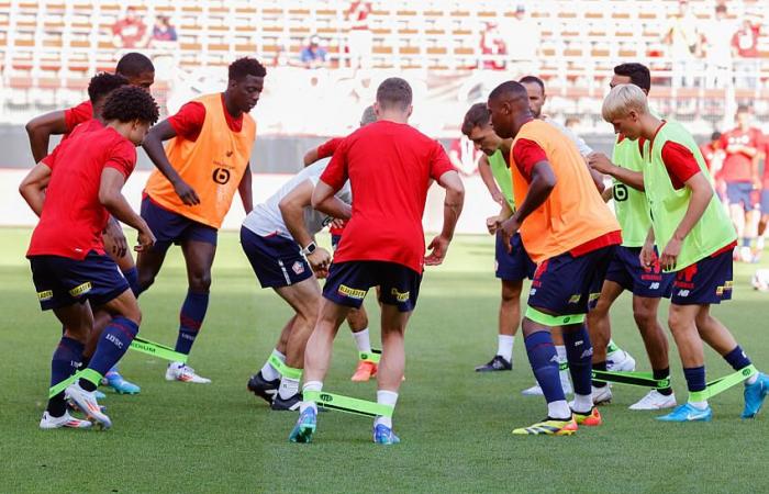 „nur noch sieben Spieler im Training“, eine verkleinerte Gruppe für die Pause