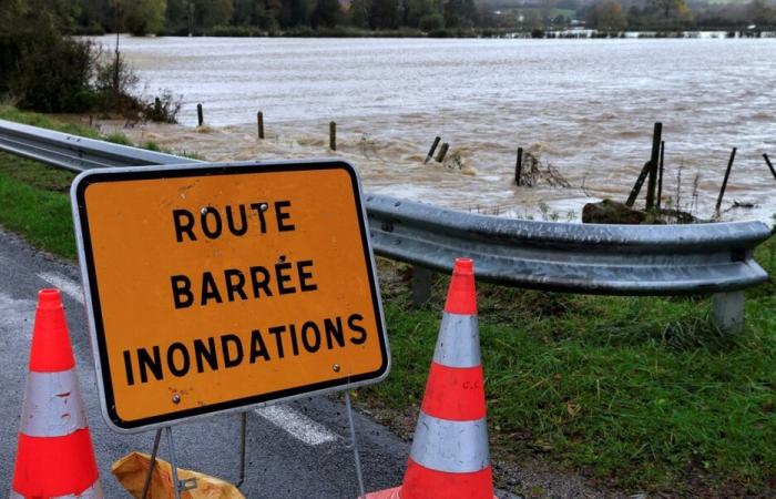 Regen und Überschwemmung. Für morgen werden in der Region örtlich zwischen 60 und 90 mm vorhergesagt. – Angers Info