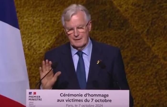 Der Name von Emmanuel Macron, der von Premierminister Michel Barnier zitiert wurde, wurde gestern Abend während der Gedenkzeremonie für die Opfer des 7. Oktober heftig ausgebuht – Video