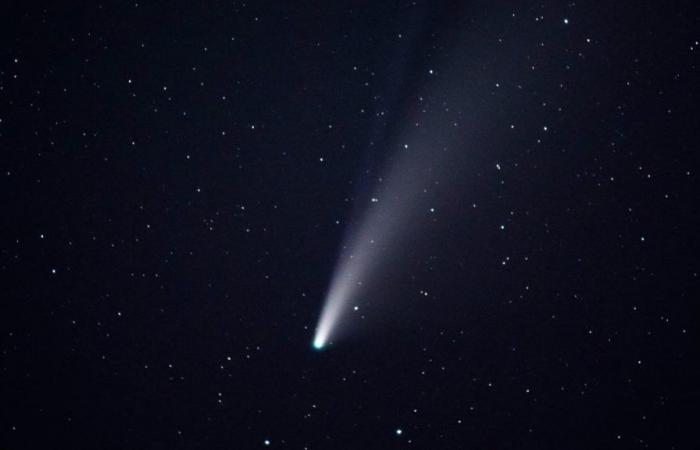 Ein mit bloßem Auge sichtbarer Komet am belgischen Himmel