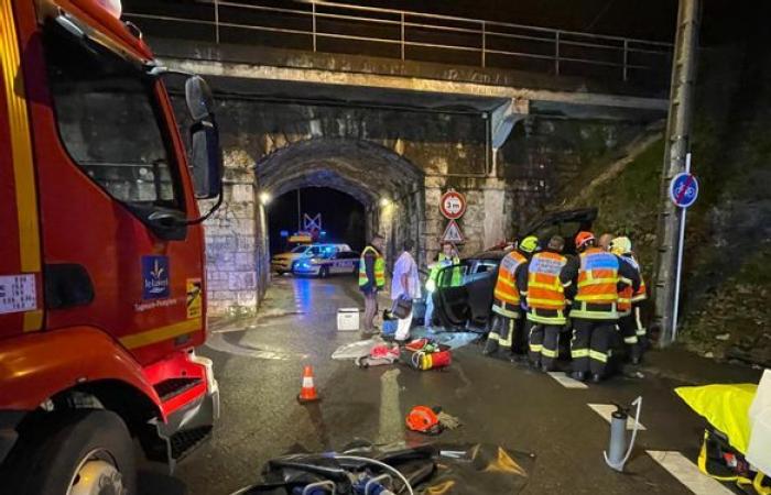 Zwei Schwerverletzte bei einem Verkehrsunfall in Saint-Jean-de-la-Ruelle