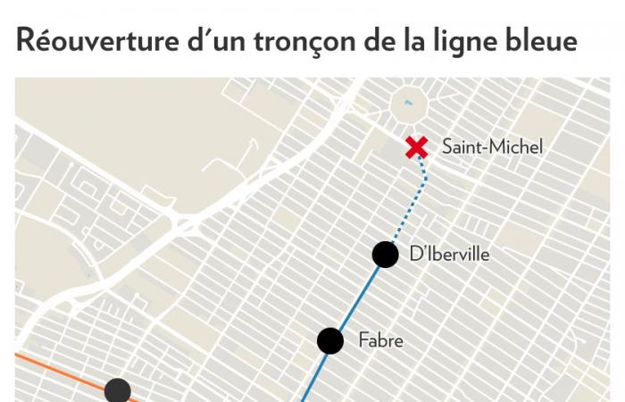 Blaue U-Bahn-Linie Montreal | Wiedereröffnung der Bahnhöfe Fabre und D’Iberville