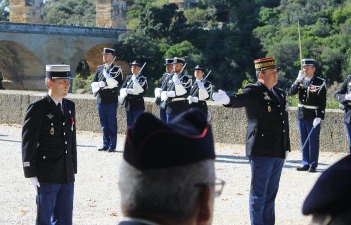 GARD Der Chef der Gard-Gendarmen und der Nîmes-Forschungsabteilung wurden offiziell eingesetzt