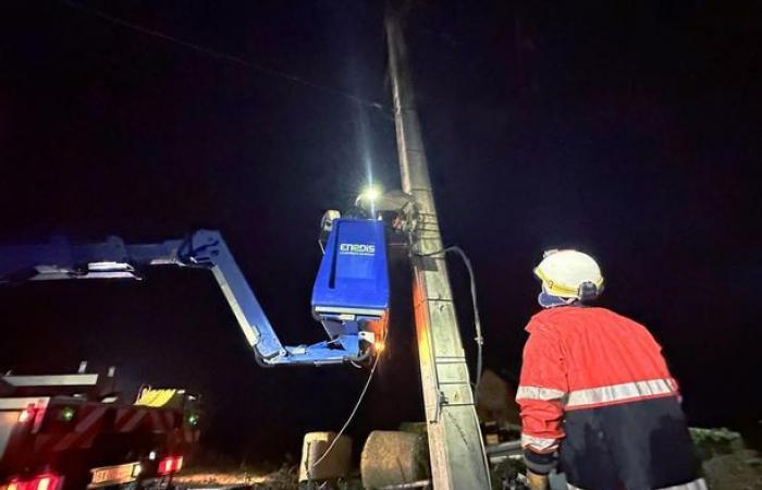 Depression Kirk: In Creuse wurde letzte Nacht 200 Haushalten der Strom entzogen, der Bahnverkehr konnte wieder aufgenommen werden