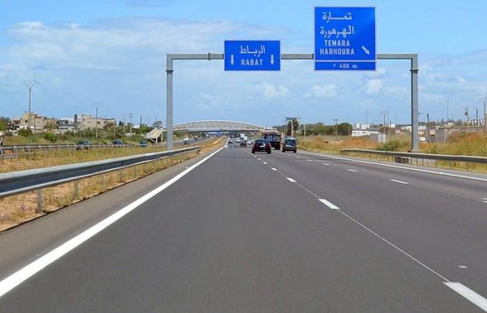 Neue Autobahn zwischen Rabat und Casablanca im Bau