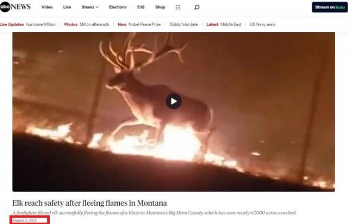 Bitte beachten Sie, dass dieses Brandvideo aus dem Jahr 2021 stammt und kein Feuer in Wyoming zeigt