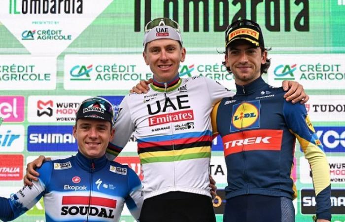 Radfahren. Lombardei-Rundfahrt – Giulio Ciccone: „Ein Podium mit Pogacar und Evenepoel …“