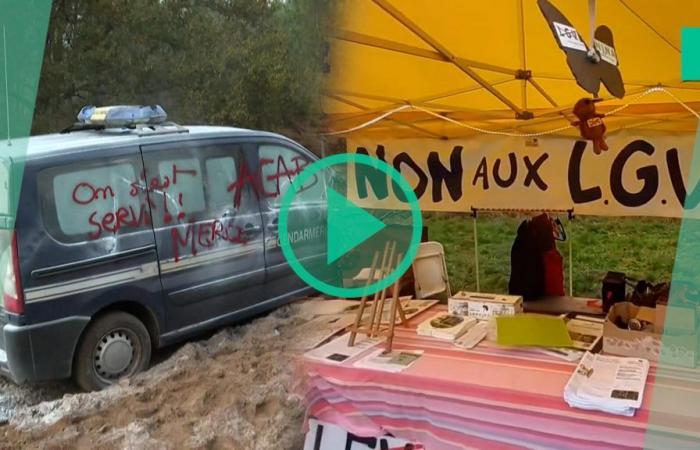 Gegen die LGV Südwesten kam es in der Gironde zu einer Demonstration voller „Spiele“, aber auch Exzessen