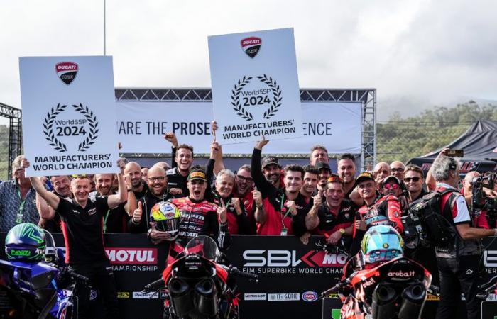 WSBK Estoril Supersport J2: Ducati sichert sich zum zweiten Mal in Folge den WorldSSP-Konstrukteurstitel