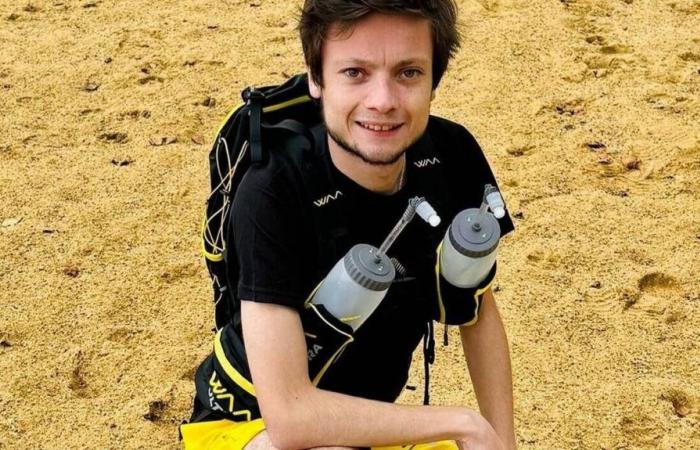 Sarthois Alexandre Allain, Empfänger einer Lungentransplantation, wird am Marathon des Sables in der Sahara teilnehmen