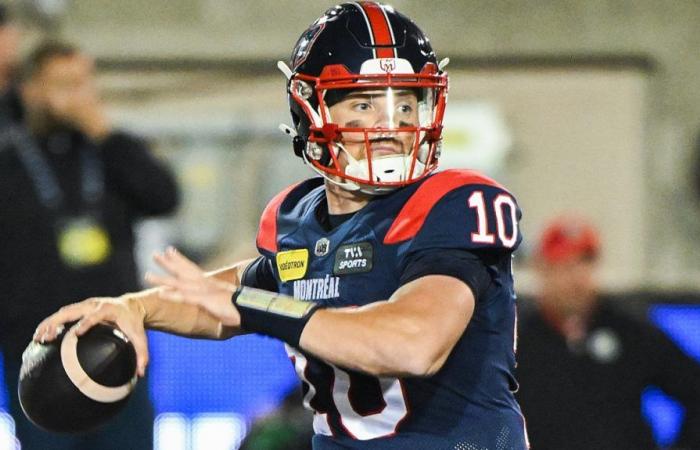 CFL: Davis Alexander wird am Montag der Startquarterback der Alouettes gegen die Rouge et Noir sein