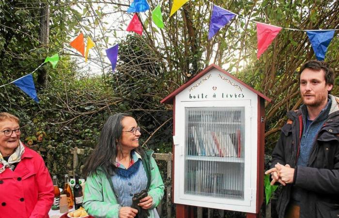 In Quimper wurde in der Rue de Douarnenez eine Bücherkiste installiert