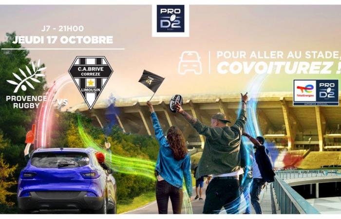 Es ist ganz einfach, Fahrgemeinschaften zu bilden, um CA Brive-Spiele zu sehen!