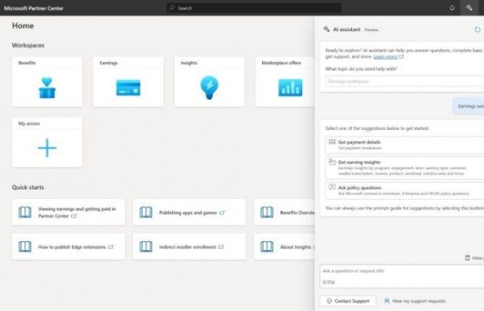 Microsoft fügt seinem Partner Center einen KI-Assistenten hinzu