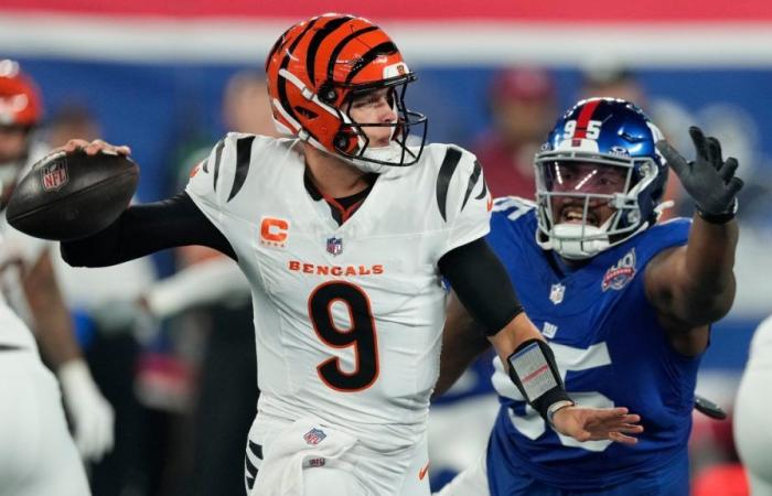 NFL: Die Bengals gewinnen gegen die New York Giants (Fußball)